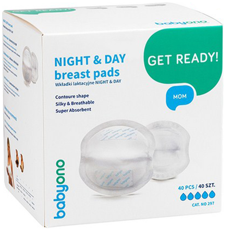 

Вкладыши для груди BabyOno Night and Day с усиленной защитой 40 шт