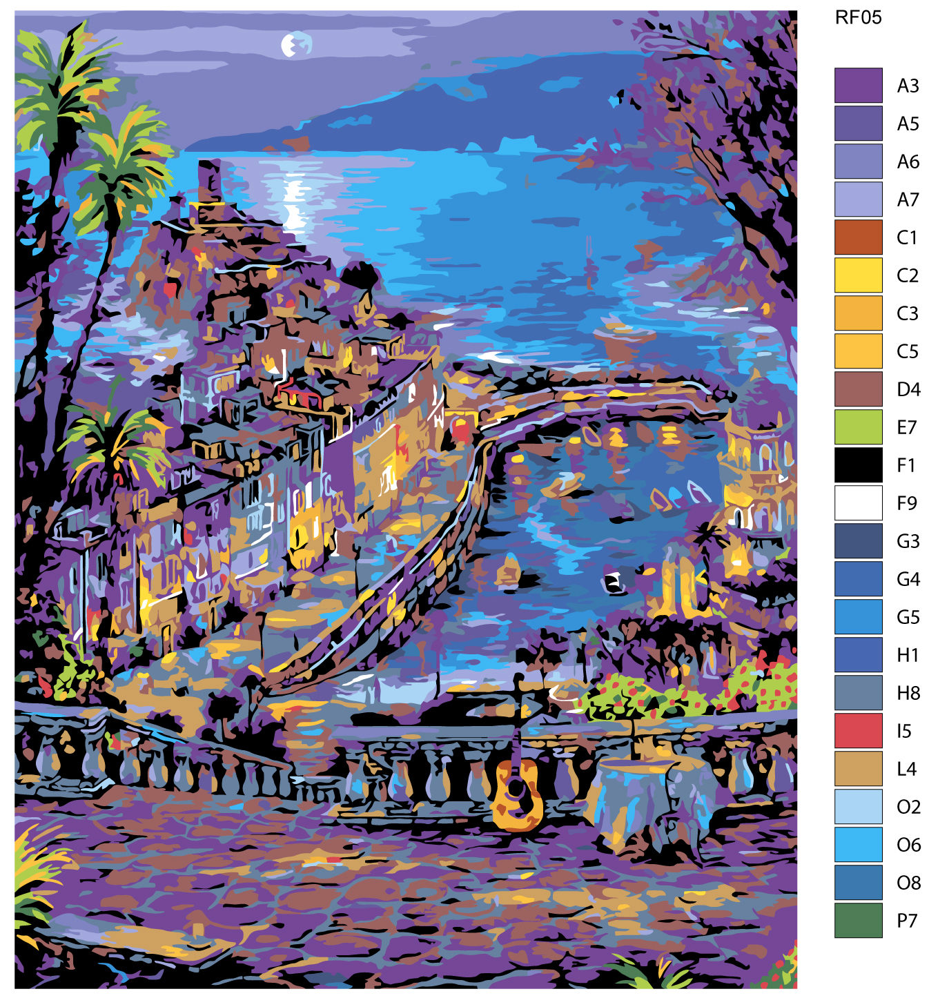 

Картина по номерам, 40 x 50, RF05, RF05