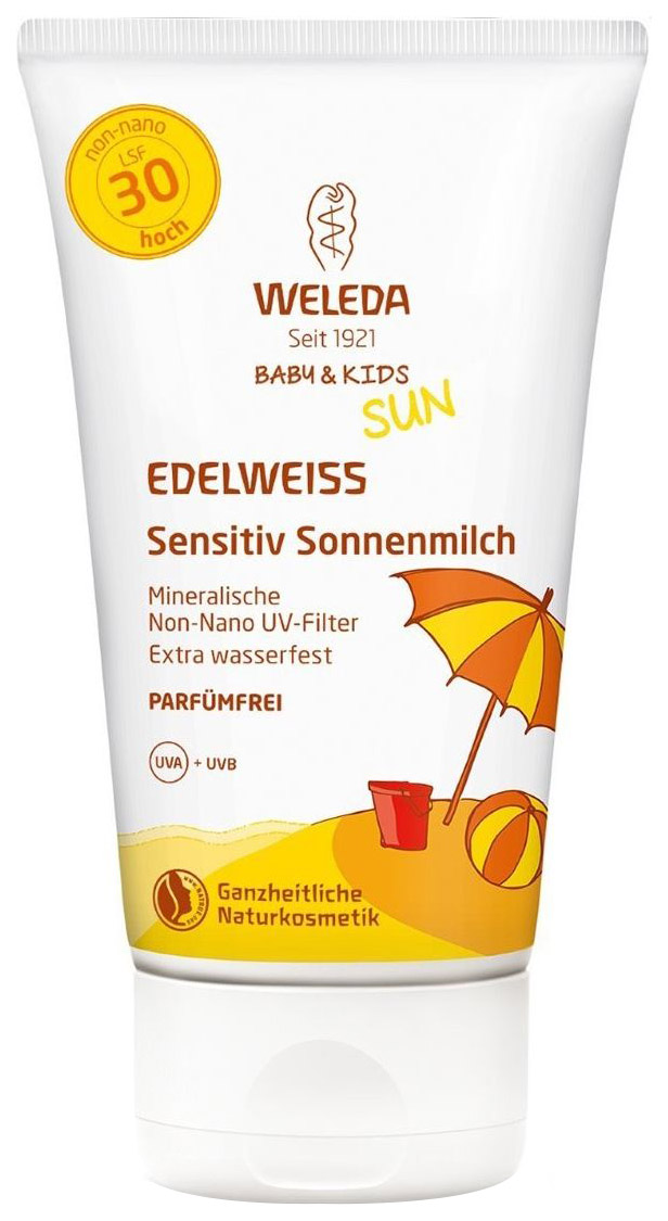 Натуральный солнцезащитный крем Weleda для детей SPF30 150 мл