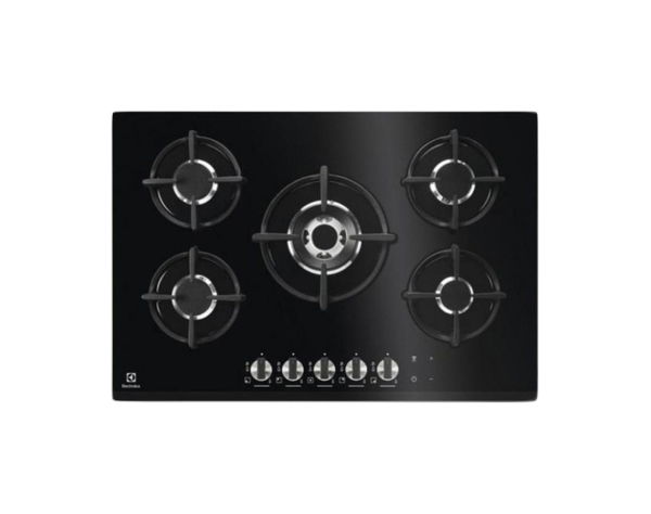 фото Встраиваемая варочная панель газовая electrolux gpe373nk black