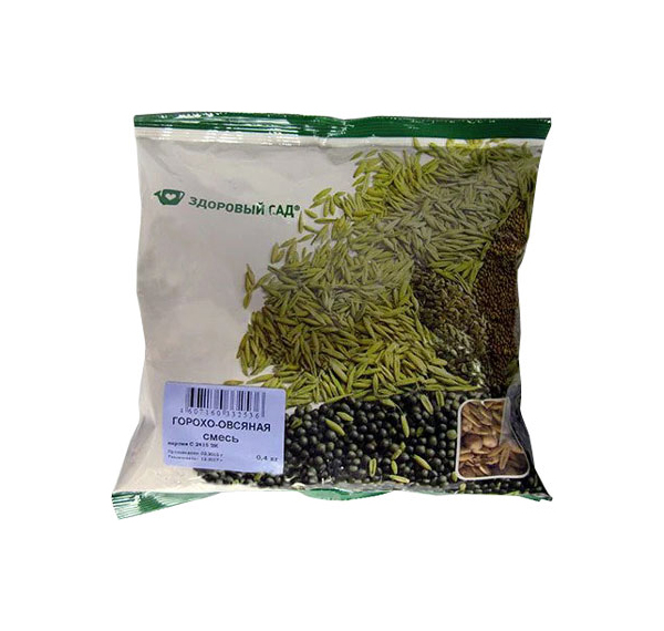 фото Семена смесь горохо-овсяная, 0,4 кг зеленый ковер