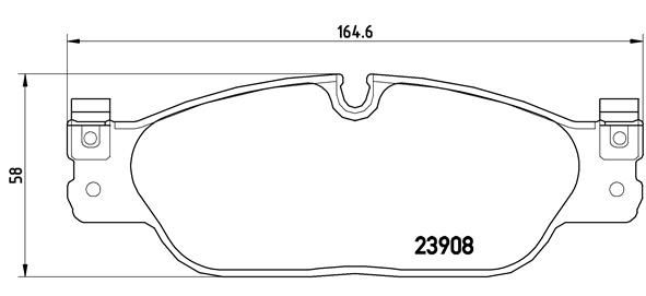 

Комплект тормозных колодок Brembo P36021