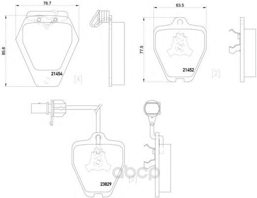 

Колодки тормозные дисковые, комплект Hella 8DB355010-191