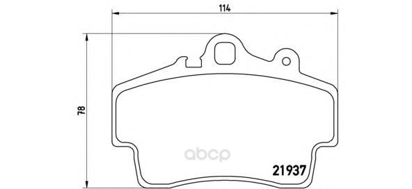 

Тормозные колодки дисковые brembo P65007