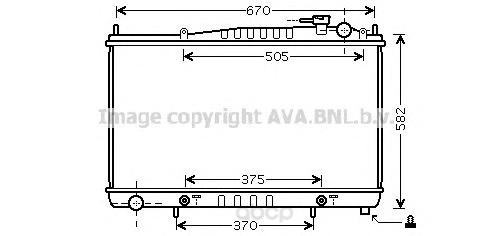 фото Радиатор охлаждения двигателя ava dn2232