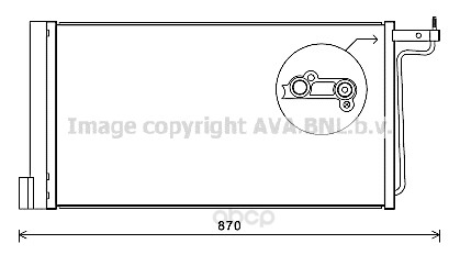 

Радиатор охлаждения двигателя Ava FD5485D