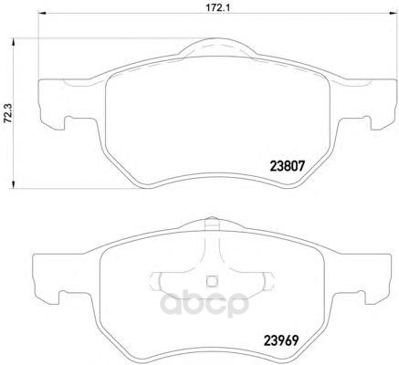 фото Колодки тормозные дисковые передние chrysler voyager iii 00- textar 2380701