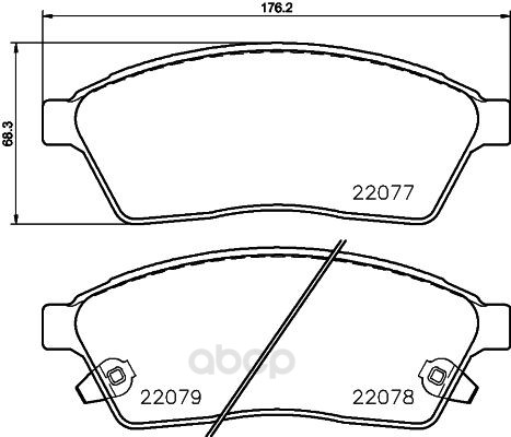 

Тормозные колодки Textar дисковые для Cadillac SRX 2009- 2207701
