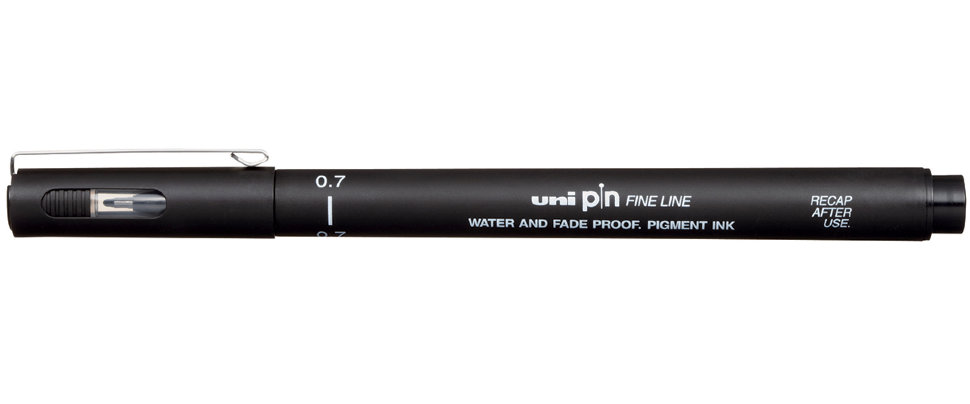 фото Линер uni pin fine line 07 черный 0,7мм uni mitsubishi pencil