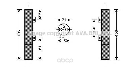 

Осушитель кондиционера Ava для Mercedes-Benz w203 2004, w211 2002 MSD090