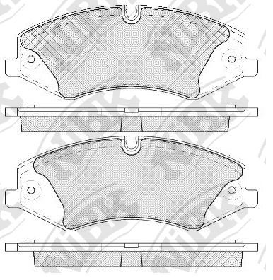 фото Комплект тормозных дисковых колодок nibk pn0488w