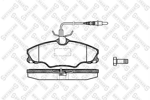 

Тормозные колодки Stellox дисковые 614004BSX