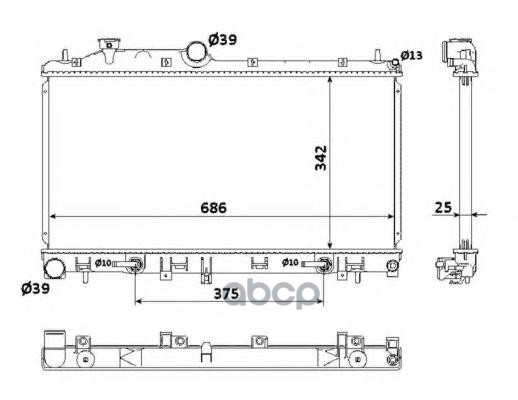 

Радиатор системы охлаждения NRF 53886