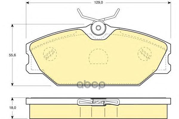 

Комплект тормозных колодок GIRLING 6114051