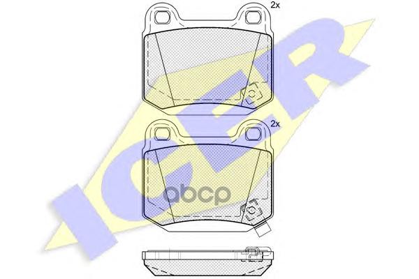 

Комплект тормозных колодок ICER 181634