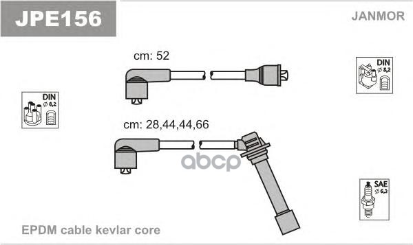 фото Комплект проводов зажигания janmor jpe156