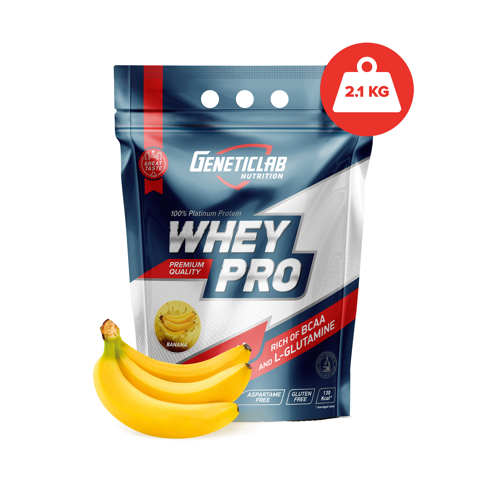 фото Протеин geneticlab nutrition whey pro, 2100 г, banana