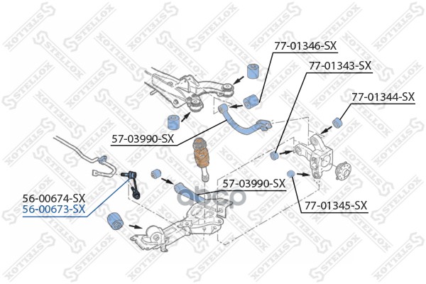 фото Стойка стабилизатора stellox 5600673sx
