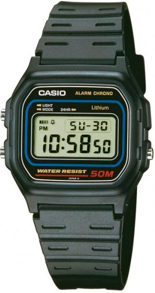 фото Наручные часы электронные мужские casio collection w-59-1