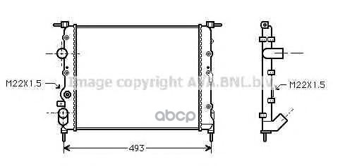 фото Радиатор охлаждения ava quality cooling rta2197