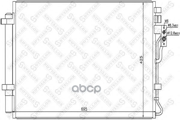 

Радиатор кондиционера Stellox 1045707SX