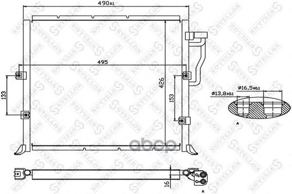 

Радиатор кондиционера Stellox 1045004SX