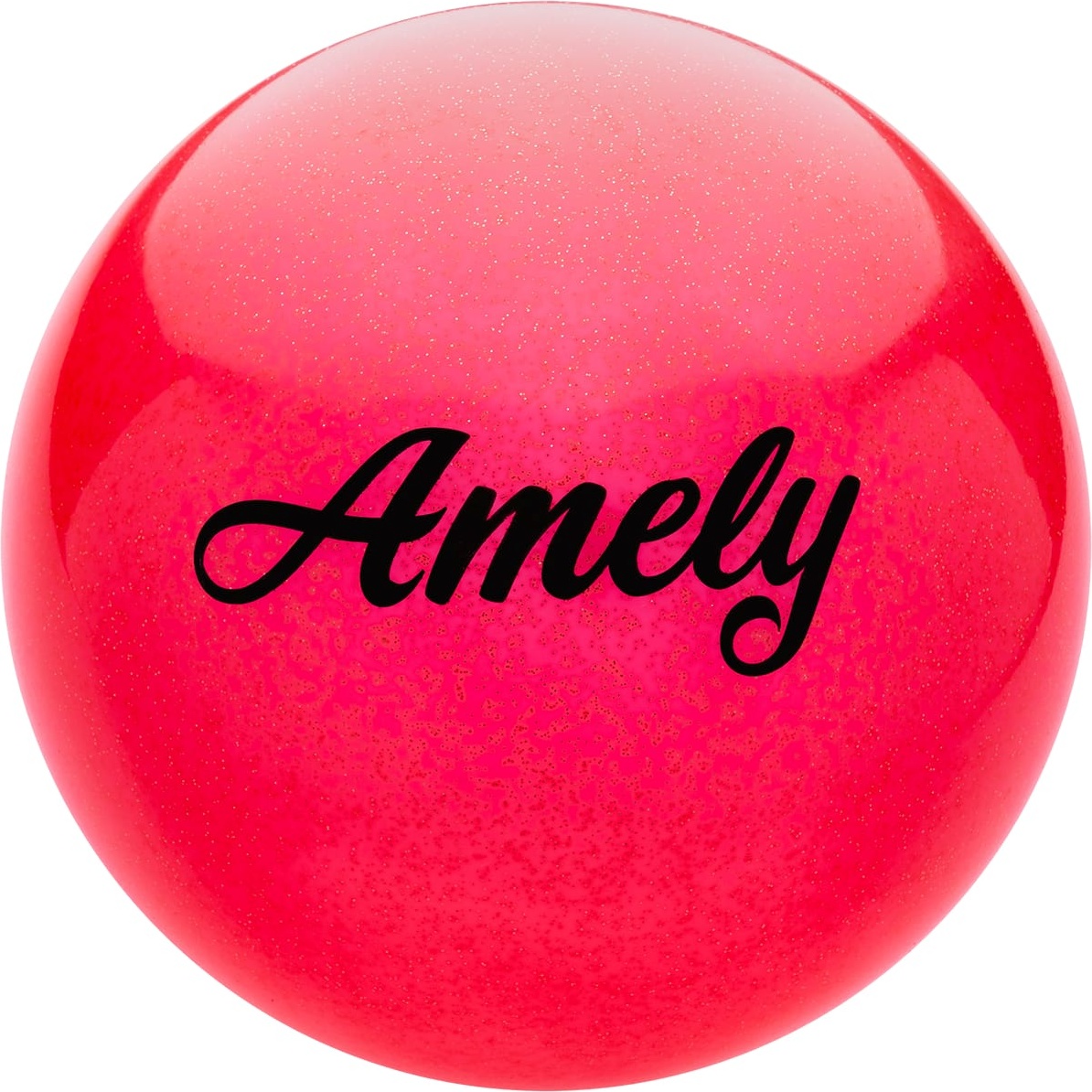 

Мяч Amely AGB-102 красный с блестками, 19 см, AGB-102