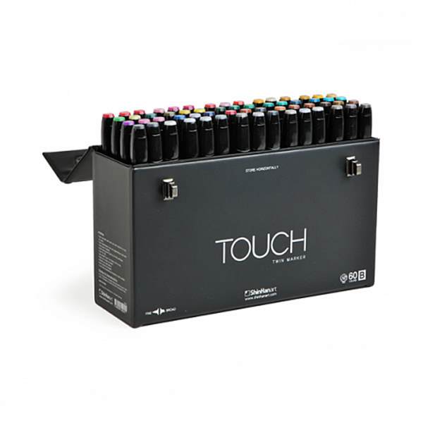 Набор двухсторонних спиртовых маркеров Touch Twin 60 шт B