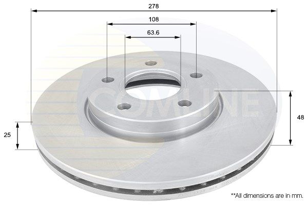 фото Тормозной диск comline adc1912v