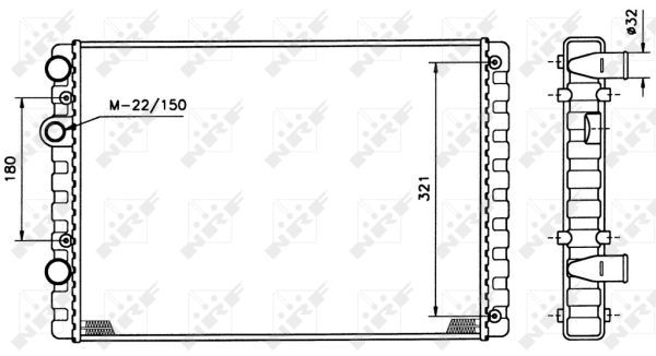 

Радиатор охлаждения двигателя NRF 509520