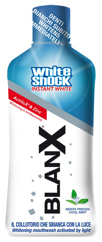 Ополаскиватель для рта Blanx White Shock 500 мл blanx ополаскиватель отбеливающий с углем 500 мл