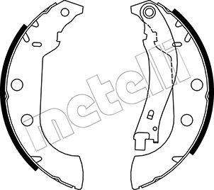 фото Комплект тормозных колодок metelli 53-0327