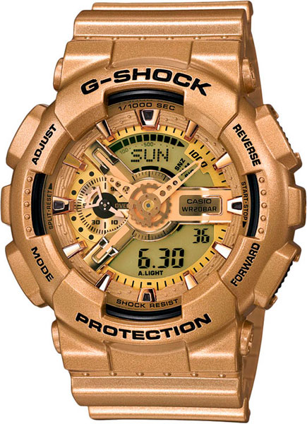 фото Японские наручные часы casio g-shock ga-110gd-9a с хронографом