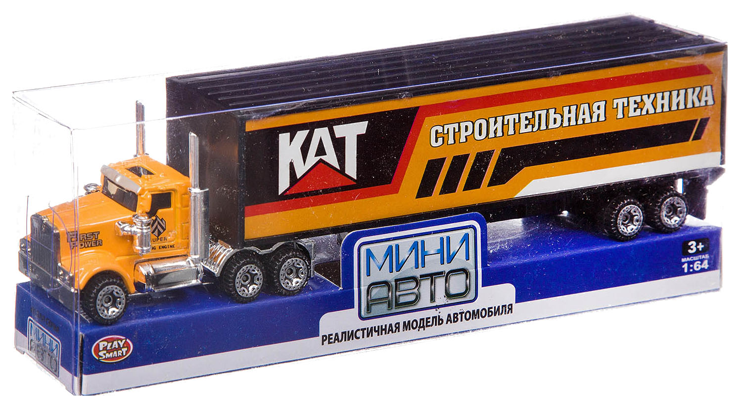 

Инерционная машинка Мини-авто - Контейнеровоз Play Smart, Разноцветный