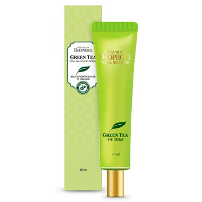 Крем для век Deoproce Premium Green Tea Total Solution Eye Cream 40 мл domix dgp крем для рук и тела sensational solution укрепляющий с цитрусом и зеленым чаем 260