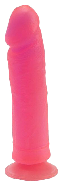 Розовый стимулятор-фаллос на присоске 20,5 см