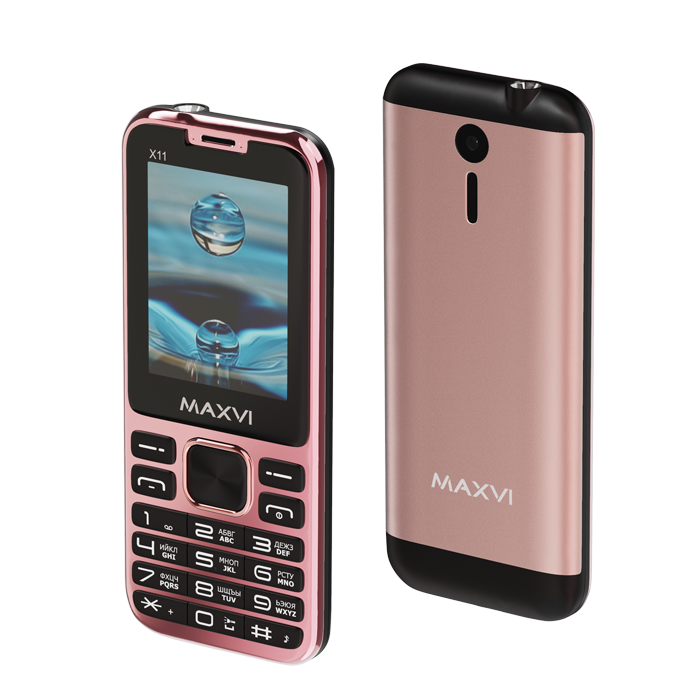 фото Мобильный телефон maxvi x11 rose gold