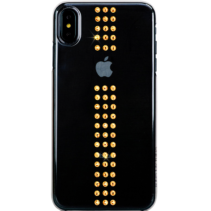 фото Чехол bling my thing stripe case для iphone xs max transparent/gold