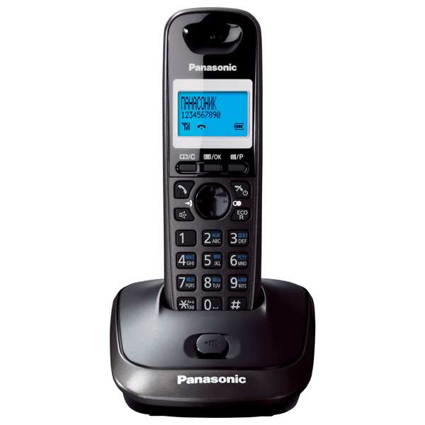 DECT телефон Panasonic KX-TG2511RUT черный, серый