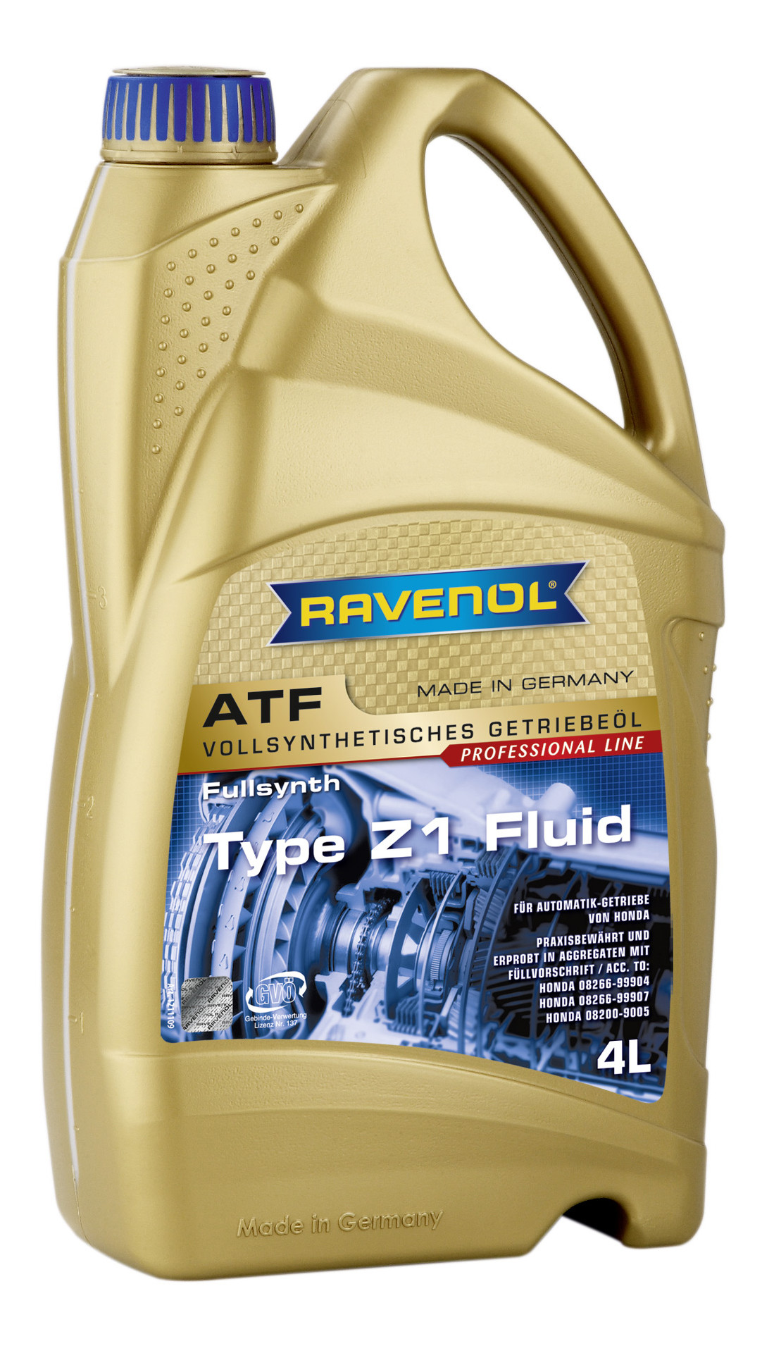 фото Трансмиссионное масло ravenol atf type z1 fluid 4л 1211109-004-01-999