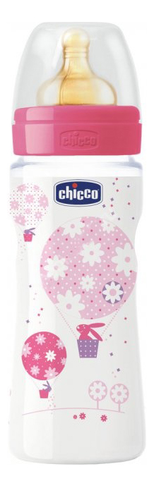 фото Детская бутылочка chicco well-being girl 4 мес 330 мл 310205121