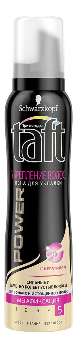 Пена для укладки волос Taft Power Укрепление