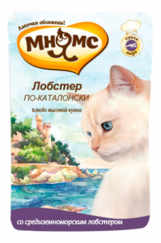 фото Влажный корм для кошек мнямс лобстер по каталонски, морепродукты, 85г