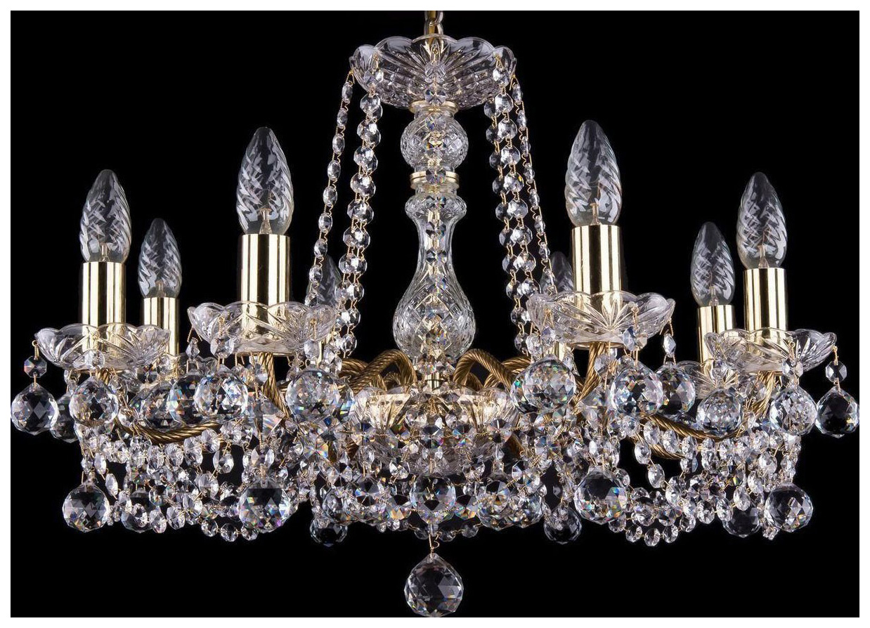 

Люстра подвесная Bohemia Ivele Crystal 1214/8/200/G/Balls