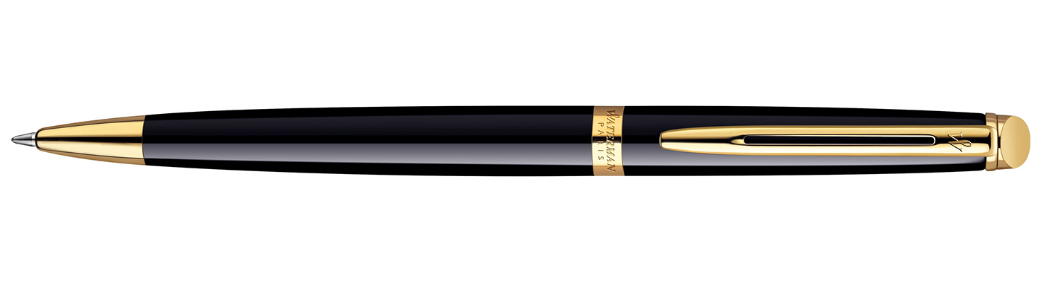 Шариковая ручка Waterman Hemisphere Mars Black GT 0,8 мм синяя корпус чёрный/золото