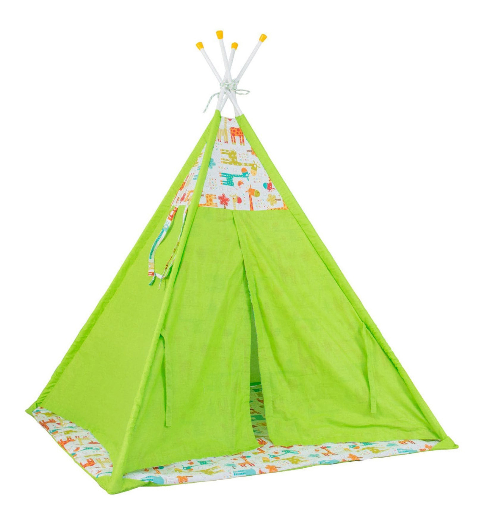 фото Игровая палатка polini жираф, зеленый