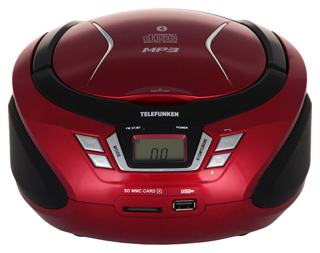 

Магнитола Telefunken TF-CSRP3495B Red, TF-CSRP3495B
