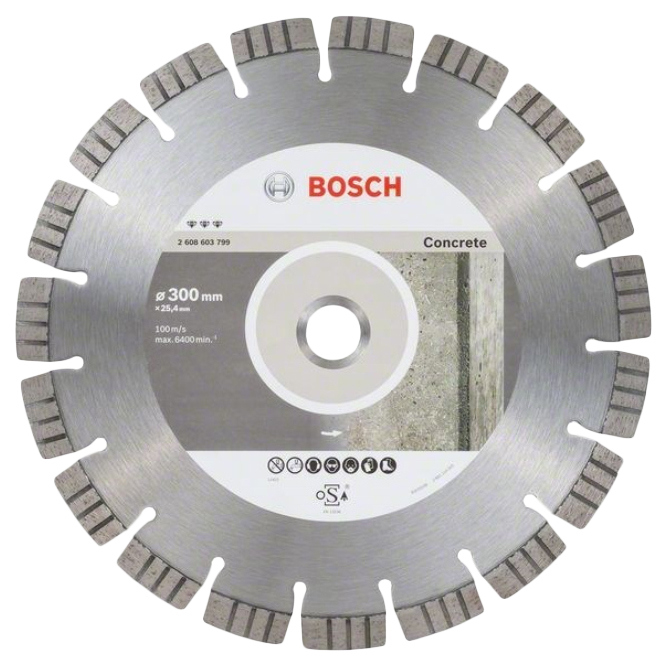 фото Диск отрезной алмазный bosch bf concrete 300-25,4 2608603799