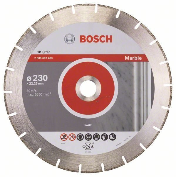 фото Диск отрезной алмазный bosch stf marble230-22,23 2608602283