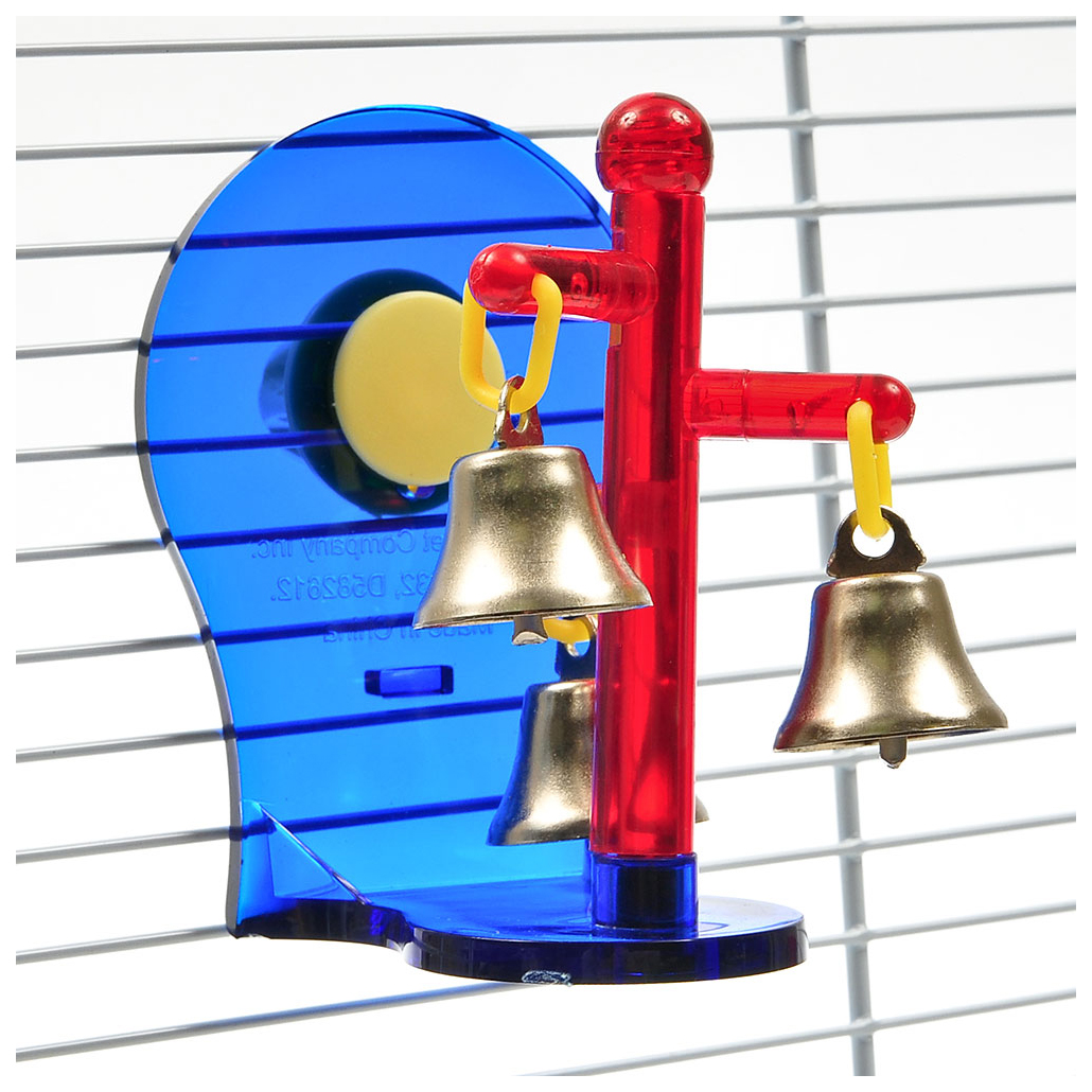 Крутящиеся колокольчики для попугаев JW Sprinning Bells Toy, в ассортименте, 10х6.5х10 см